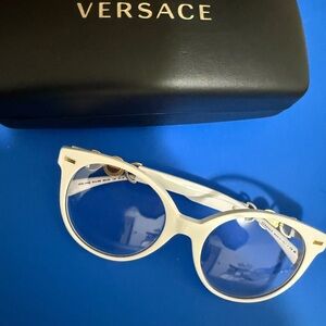 Versace Women's Glasses in Elegant White